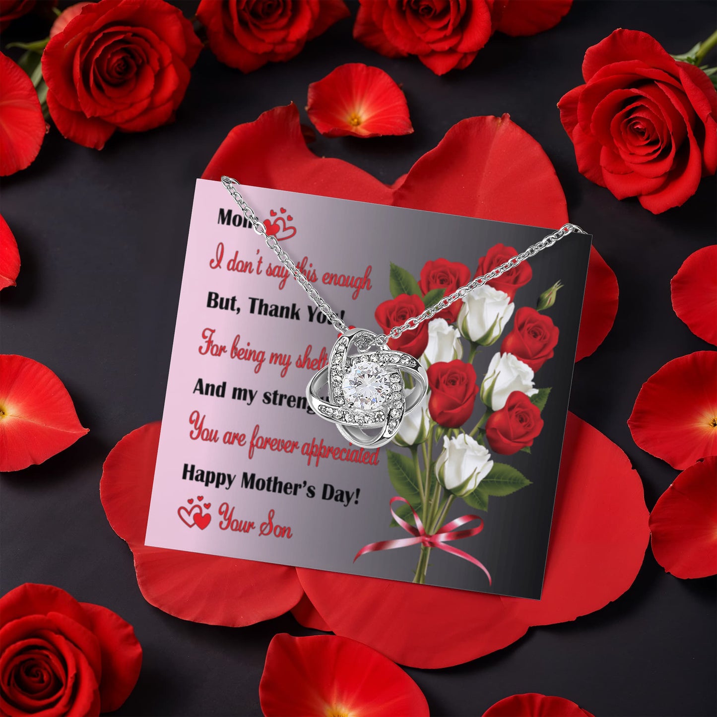 Mother's Day Love Knot Necklace From Son