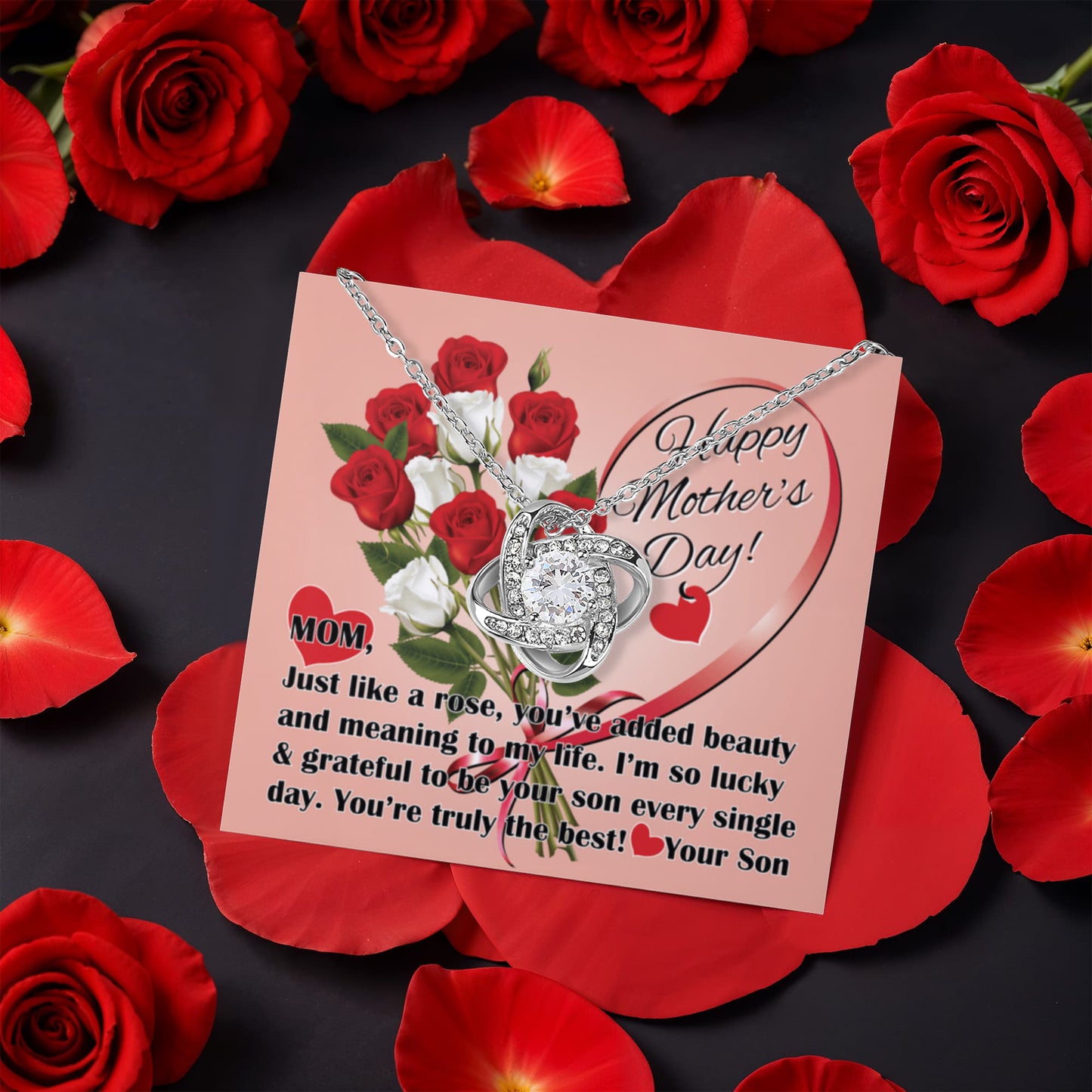 Mother's Day Love Knot Necklace From Son