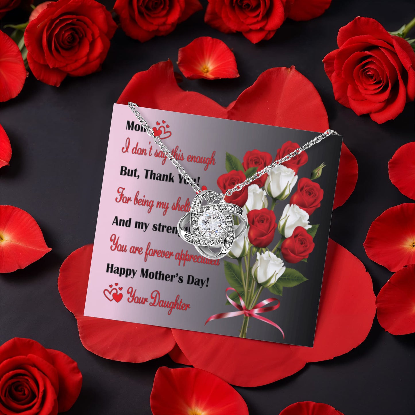 Mother's Day Love Knot Necklace From Daughter