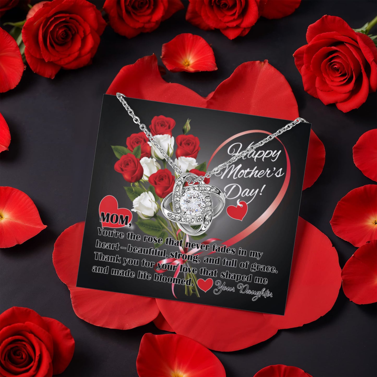 Mother's Day Love Knot Necklace From Daugher