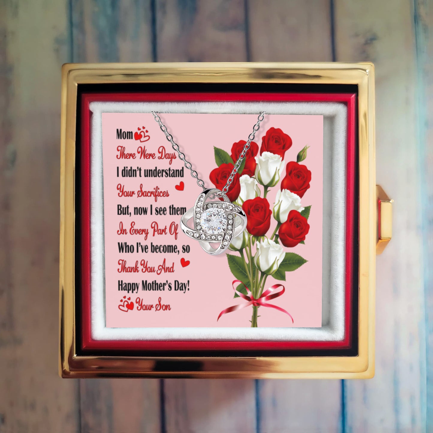 Mother's Day Love Knot Necklace From Son