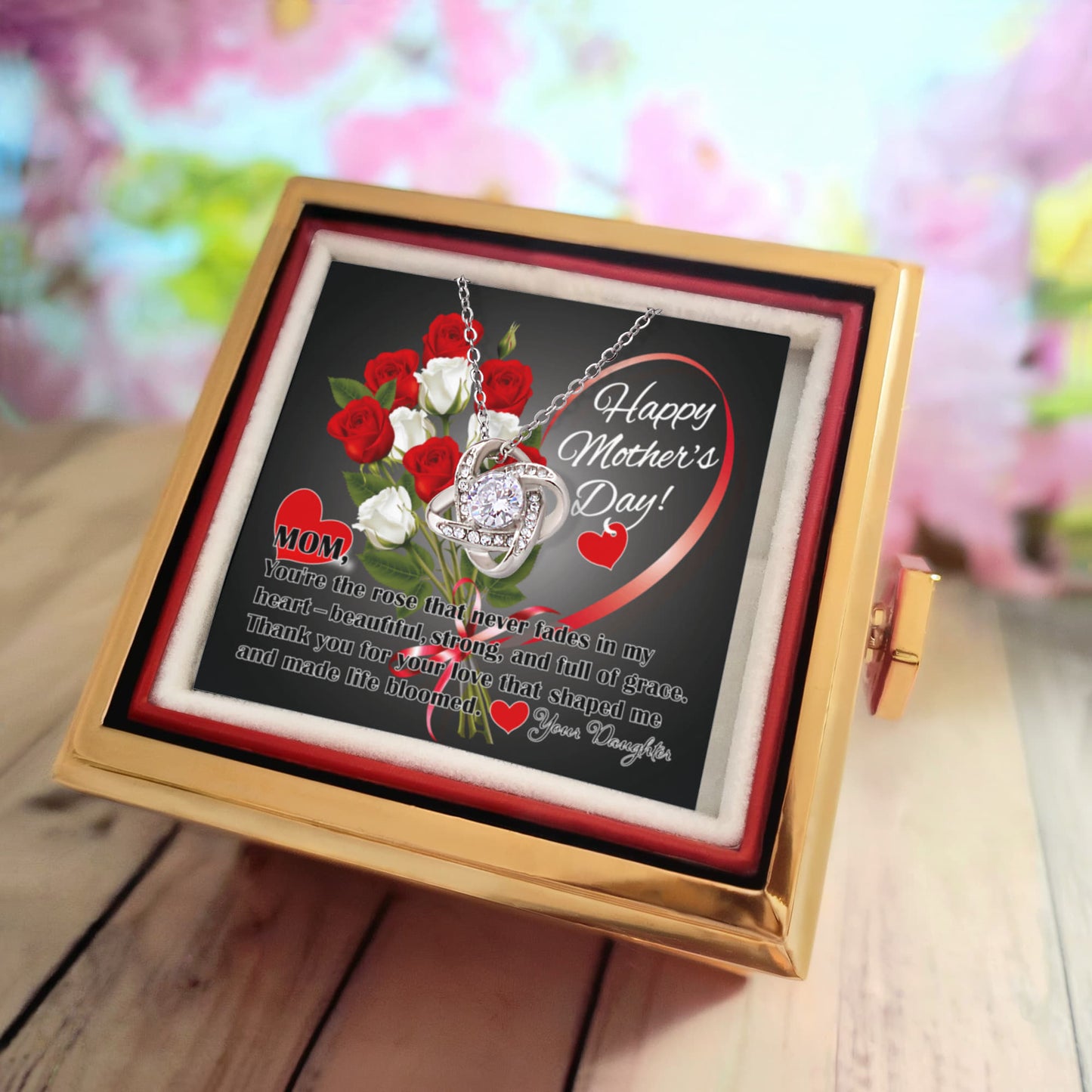 Mother's Day Love Knot Necklace From Daugher