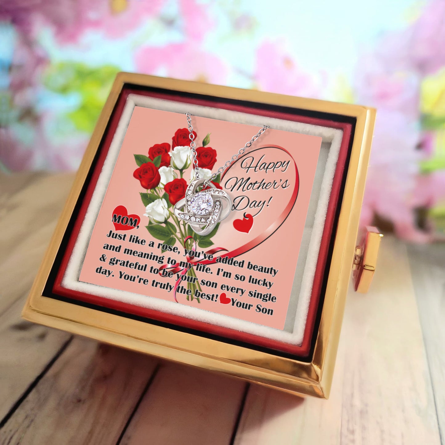 Mother's Day Love Knot Necklace From Son