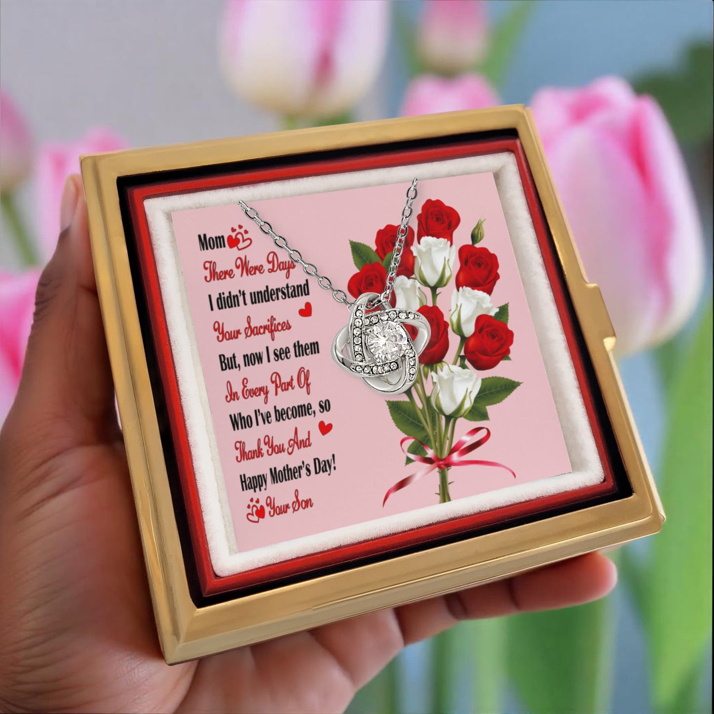 Mother's Day Love Knot Necklace From Son