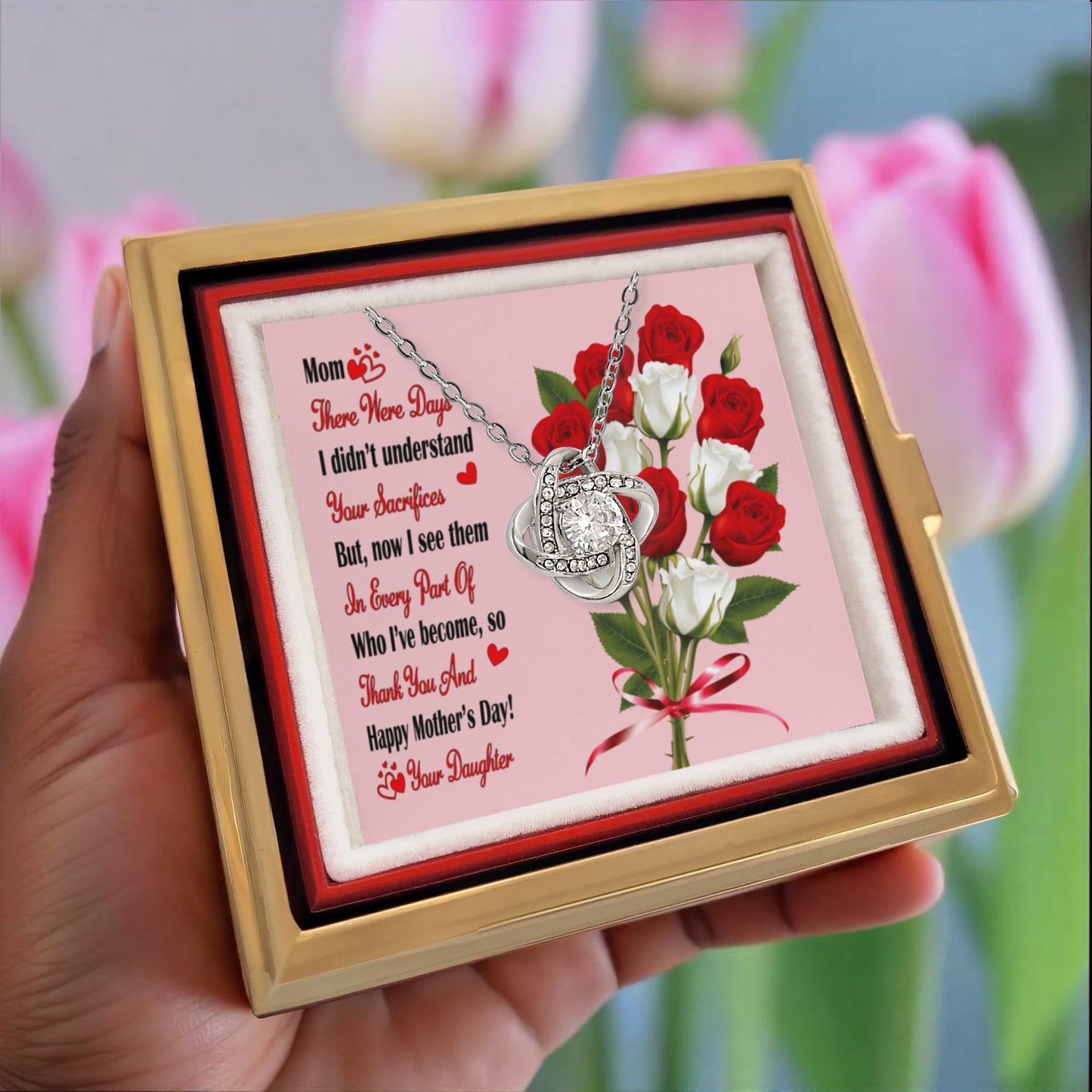 Mother's Day Love Knot Necklace From Daughter